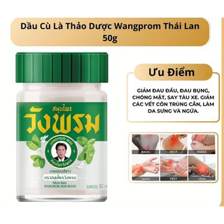 [Chính Hãng ] Dầu Cù Là Thảo Dược Wang Prom Herb Balm 50g - SHOP DẦU DOKRAK