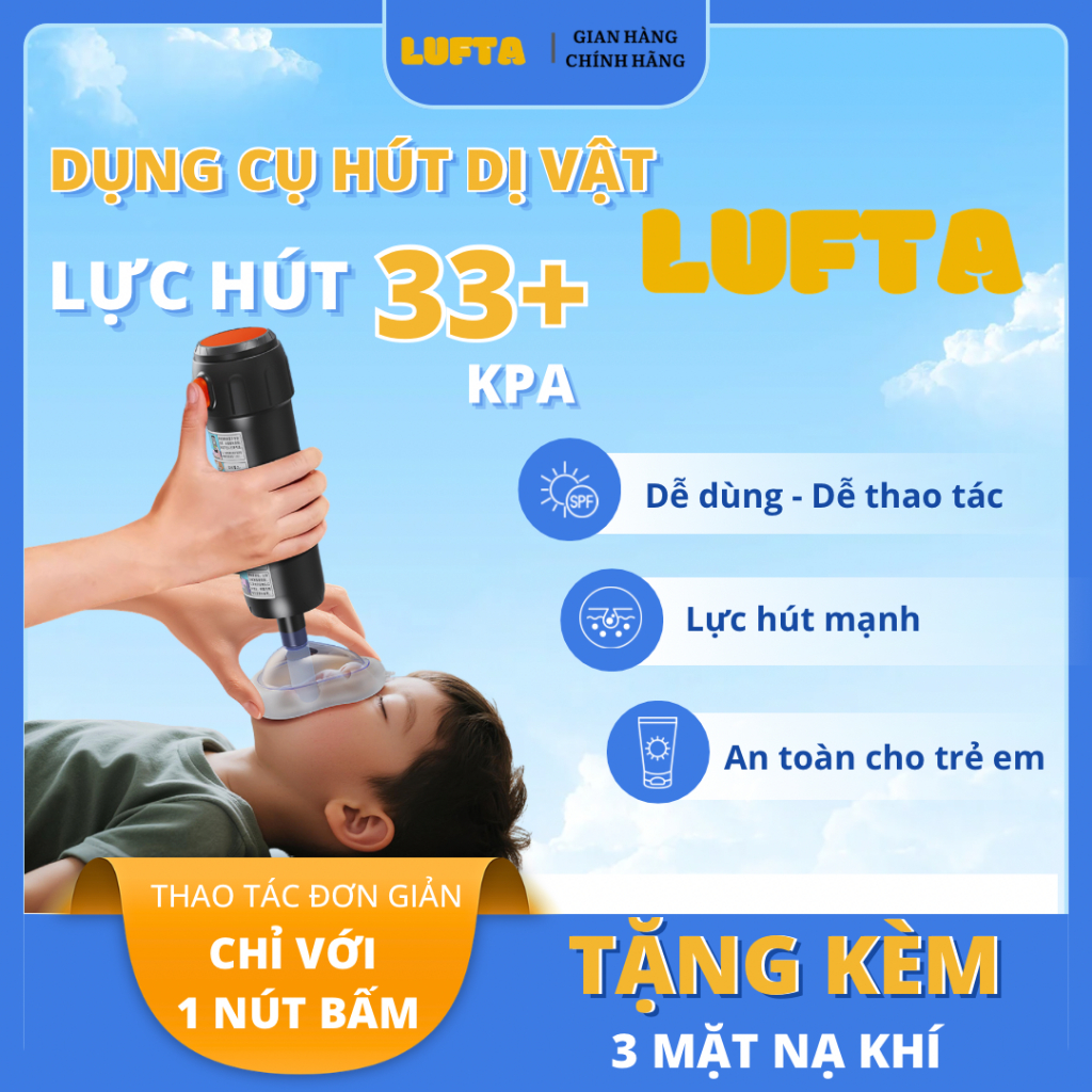 Dụng Cụ Hút Dị Vật LUFTA , Sơ Cứu Hóc Nghẹn Tại Nhà Cho Trẻ Em Và Người ...