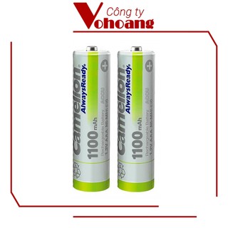 Bộ 2 pin sạc AAA Camelion 1100mAh - Chính hãng, dung lượng lớn, hiệu suất thực cao