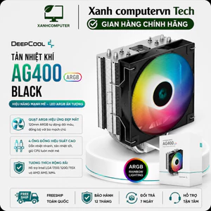 Tản nhiệt Khí DeepCool AG400 ARGB Black - Hãng chính hãng