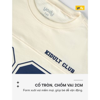 Bộ đồ bé trai cỡ lớn YODY  Kidult Club 100% cotton USA cao cấp ICST26S001