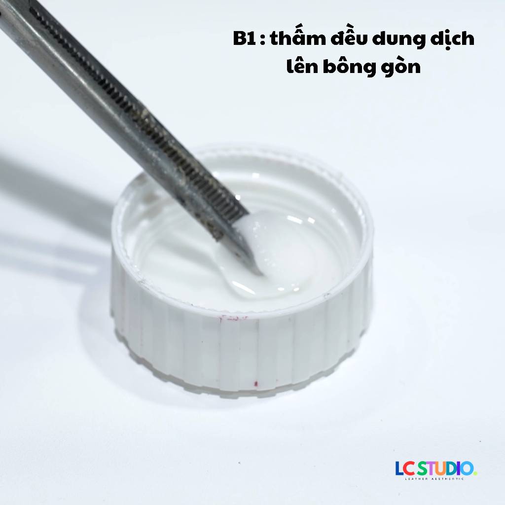 Leather Prep Tẩy Sơn Cũ Xử Lí Vết Bẩn Cứng Đầu Cho Đồ Da, Giày Dép, Túi Xách, Sofa, Ghế Da Ô tô LC Studio.