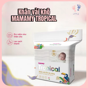 Khăn Vải Khô Mamamy Tropical 160 Tờ – Khăn Khô Đa Năng Cho Bé Sơ Sinh