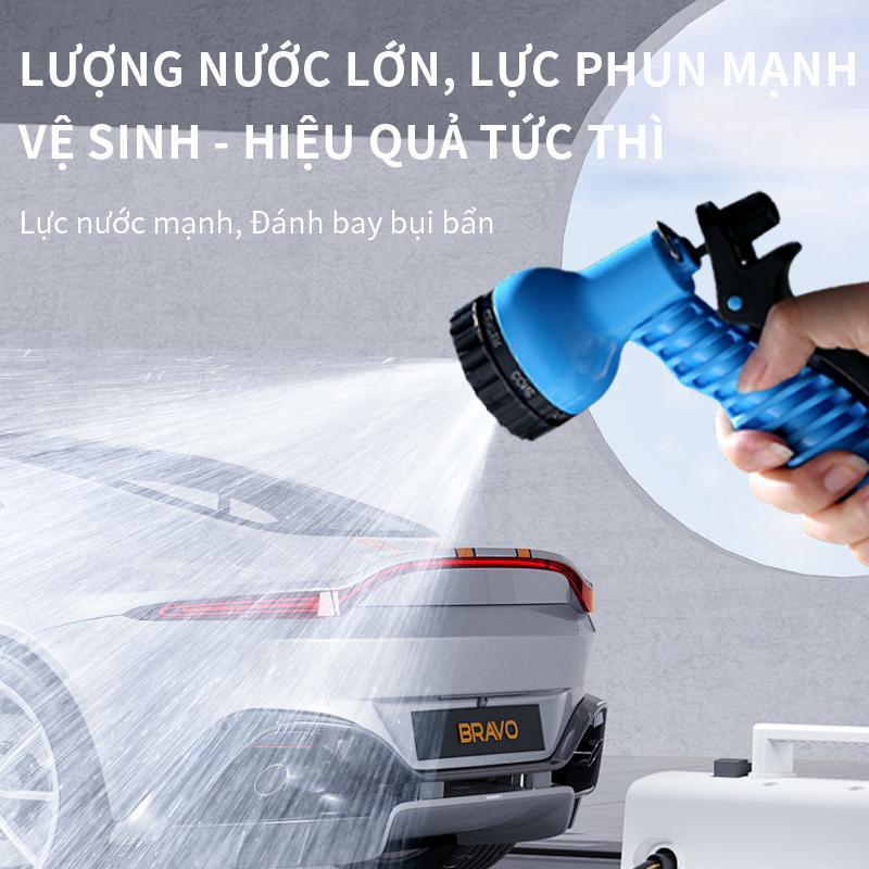 Bộ Vòi Xịt,Tưới Cây & Rửa Xe Đi Kèm Rulo Cuộn Ống Đa Năng Độ Dài Ống 10M - 30M Chống Sốc Độ Bền Cao
