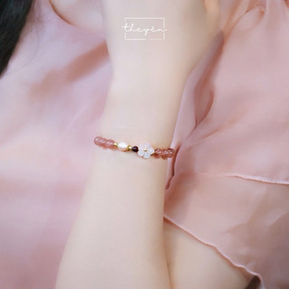Duyên - Vòng Tay Yên Hoa - Thạch Anh Hồng - Quà Tặng Mang Ý Nghĩa Tình Duyên May Mắn