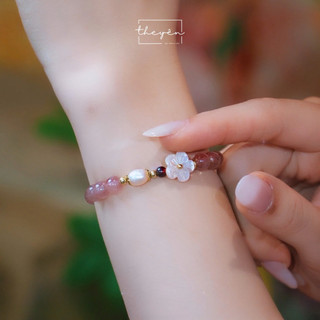 Duyên - Vòng Tay Yên Hoa - Thạch Anh Hồng - Quà Tặng Mang Ý Nghĩa Tình Duyên May Mắn