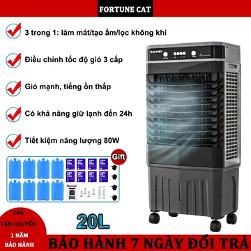 Quạt hơi nước làm lạnh 20L,máy làm mát không khí 3 tốc,quạt điều hòa lạnh,quạt phun sương hơi nước