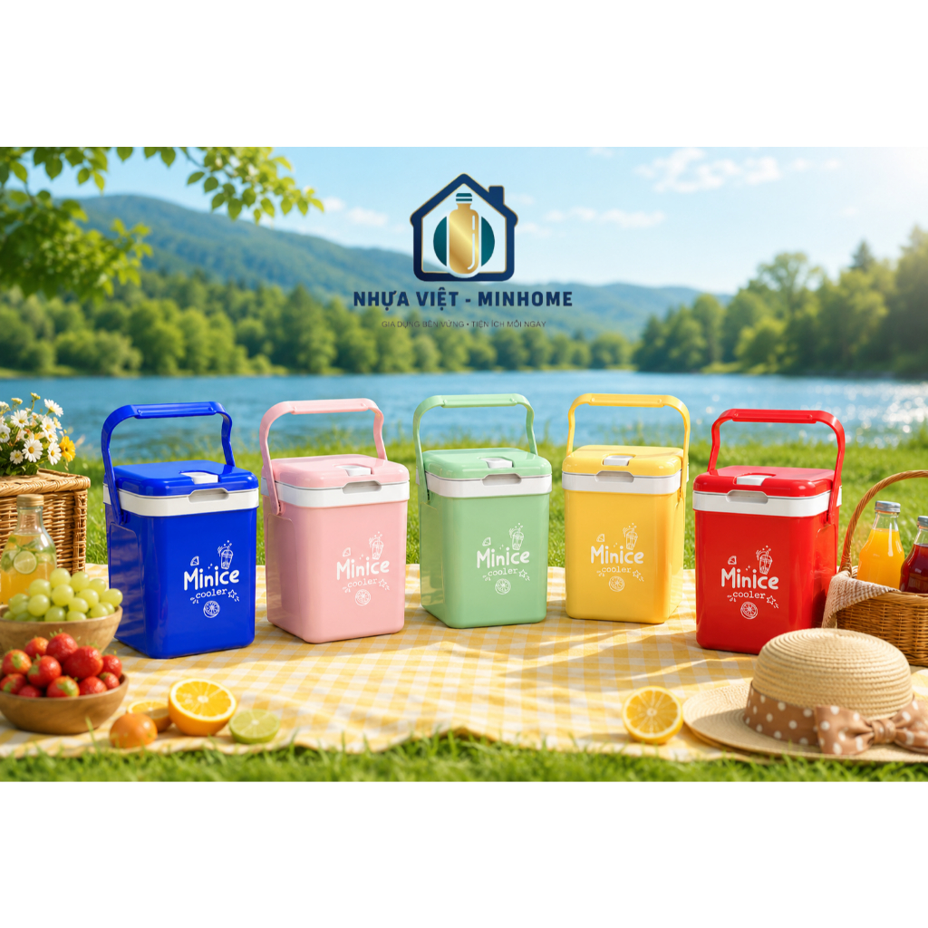 Thùng Đá Giữ Nhiệt Mini Vuông Minice Duy Tân 1L – 2L – 3L | Bình Đá Giữ Nhiệt Mini, Giữ Lạnh Lâu