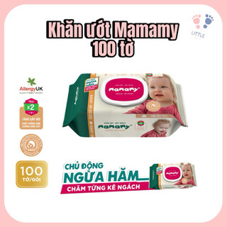 Khăn Ướt Mamamy 100 Tờ Không Mùi – Khăn Ướt Cho Bé Sơ Sinh Mềm Mại An Toàn
