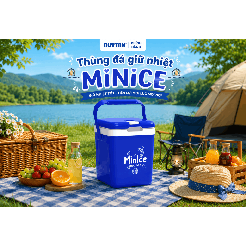 Thùng Đá Giữ Nhiệt Mini Vuông Minice Duy Tân 1L – 2L – 3L | Bình Đá Giữ Nhiệt Mini, Giữ Lạnh Lâu