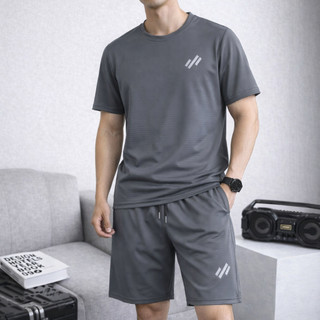 Bộ thể thao nam TORAK cao cấp chất liệu thun thông hơi thoáng mát thời trang,áo cổ tròn quần cạp chun thoải mãi