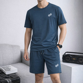 Bộ thể thao nam TORAK cao cấp chất liệu thun thông hơi thoáng mát thời trang,áo cổ tròn quần cạp chun thoải mãi