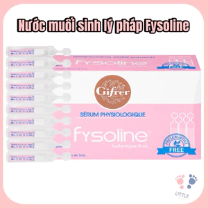 Nước Muối Sinh Lý Fysoline Pháp Cho Trẻ Sơ Sinh – Rửa Mũi, Vệ Sinh Mắt