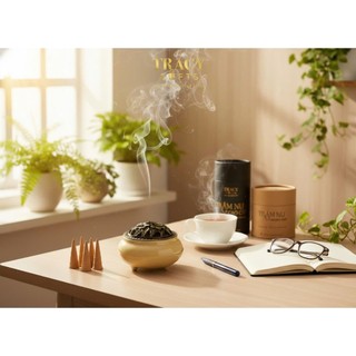 Nụ trầm hương nguyên chất TRACY GIFTS thơm nhẹ tự nhiên thiền định thanh lọc không khí hộp 25