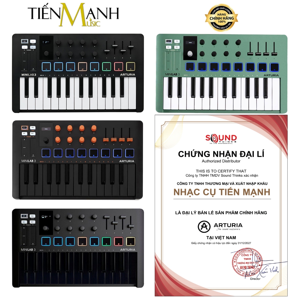 [Chính Hãng] Midi Keyboard Controller Arturia MiniLab 3 MKIII - Bàn ...