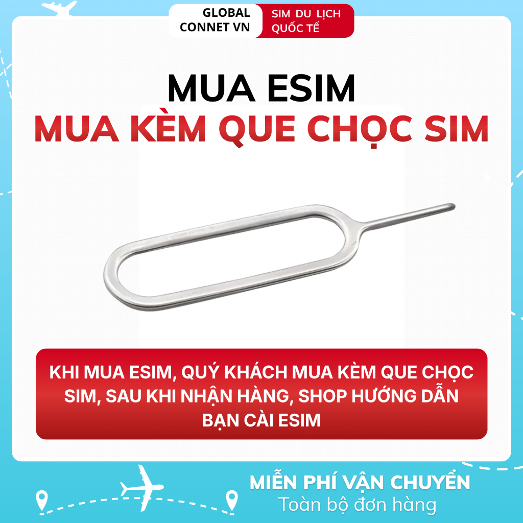 Sim Du Lịch HÀN QUỐC [1 - 10 Ngày] 4G/ 5G Tốc Độ Cao, Gói Cước Đa Dạng - Tặng Kèm Cây Chọc Sim