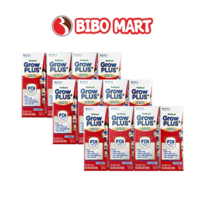 Thùng 48 Hộp Sữa GrowPLUS+ Đỏ Ít Đường 110/180ml Hỗ Trợ Tiêu Hóa - Bibo Mart