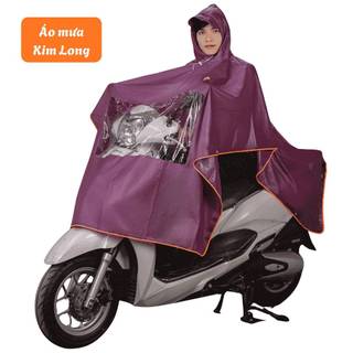 Áo mưa cánh dơi nhũ viền phản quang đi mưa xe máy, xe đạp