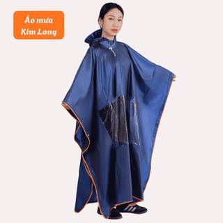 Áo mưa cánh dơi nhũ viền phản quang đi mưa xe máy, xe đạp