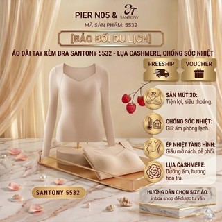 Áo Mặc Trong Dài Tay Đi Biển PIER N°5 5532 - Kèm Bra Tiện Lợi, Chống Sốc Nhiệt
