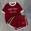 Sét Bé Gái HÌNH IN RED SOX K.Kid Bộ Mùa Hè Chất Liệu Cotton Size 8-20kg M99