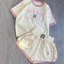 Sét Bé Gái HÌNH IN RED SOX K.Kid Bộ Mùa Hè Chất Liệu Cotton Size 8-20kg M99