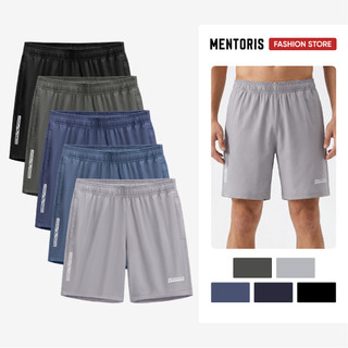Quần Short Nam Mentoris, Quần Đùi Vải Gió PLus Cao Cấp Co Giãn Thoáng Khí Vận Động Thoải Mái MSR2601