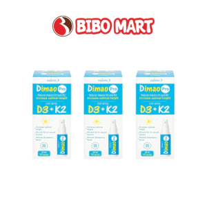 Vitamin D3K2 Dimao Pro Oral Spray Dạng Xịt Hỗ Trợ Hấp Thu Canxi 25ml - Bibo Mart