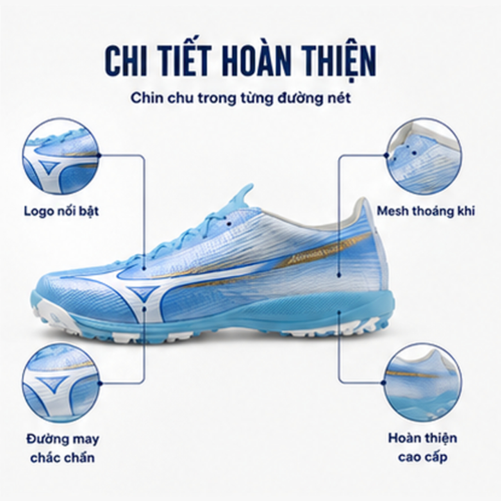 Giày Đá Bóng Mizuno Alpha III Elite AS Chính Hãng – Upper Mềm, Cảm Giác Bó | BigBuy360 - bigbuy360.vn