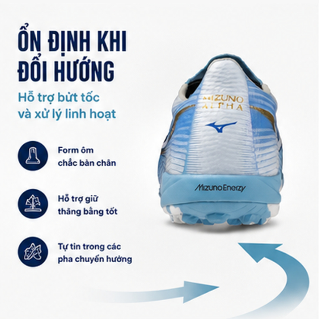 Giày Đá Bóng Mizuno Alpha III Elite AS Chính Hãng – Upper Mềm, Cảm Giác Bó | BigBuy360 - bigbuy360.vn