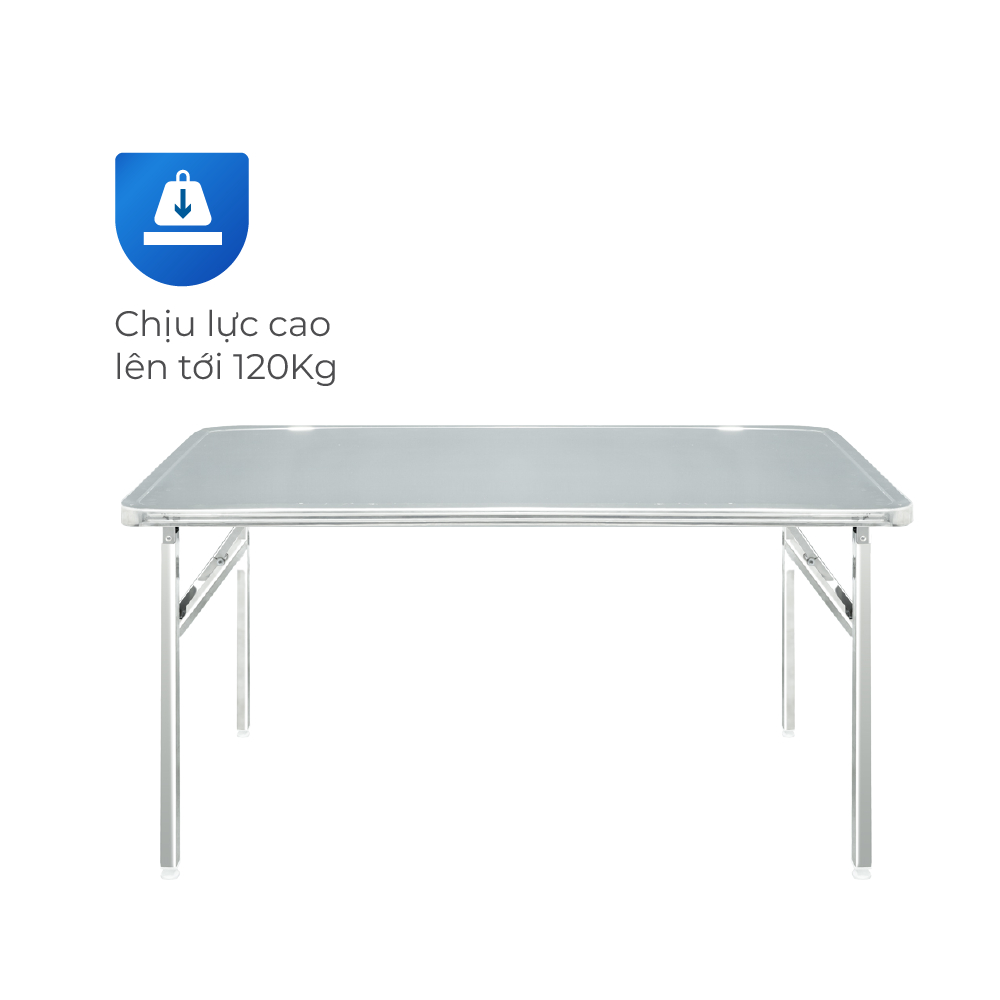Bàn inox gấp gọn Felix Inno QUI PHÚC, inox 201 cao cấp, chống gỉ, bàn cao 75cm, đa dạng kích thước