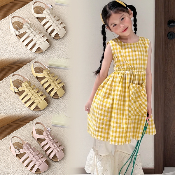 Bella Neman Giày trẻ em đế mềm chống trượt, kiểu La Mã, phù hợp bé 1-6 tuổi đi học hàng ngày