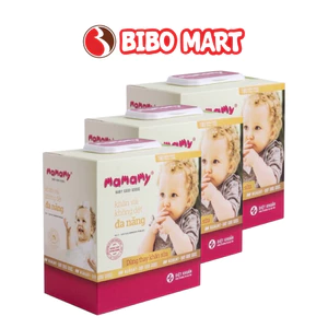 Khăn Khô Đa Năng Mamamy Vải Không Dệt Không Xơ Dày Dặn An Toàn Cho Da Bé 160 Tờ - Bibo Mart