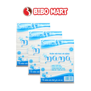 Khăn Vải Khô Đa Năng Mama Khăn Vải Không Dệt Dai Mềm Co Giãn An Toàn Cho Bé 240 Tờ - Bibo Mart