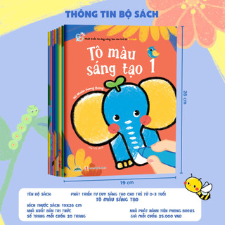 [KÈM SÁP MÀU] 2 BỘ: Combo 3 Cuốn Rèn Luyện Tư Duy Não Trái, Não Phải & Combo 8 Tô Màu Sáng Tạo - Phát Triển Tư Duy