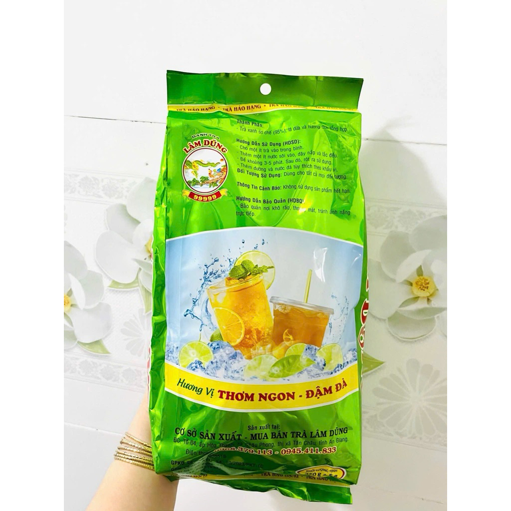 Trà Dứa Lâm Dũng ( 1 gói tặng kèm 2 muỗng inox304)