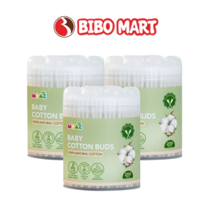 Tăm Bông Trẻ Em Tăm Bông Vệ Sinh Moaz Eco Mềm Mại An Toàn Cho Bé - Bibomart