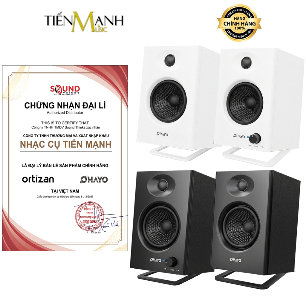 [Chính Hãng] Loa Kiểm Âm Ohayo C6 - Bluetooth 5.3, 60W, Chỉnh Bass Treble, OTG USB DAC Nối Máy Tính Support RCA AUX KL1