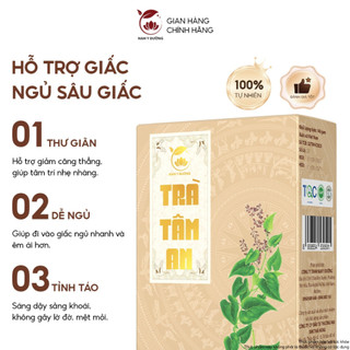 Trà Thảo Mộc Tâm an hỗ trợ ngủ ngon, sâu giấc, giảm mệt mỏi tiến sĩ Trần hoàng hải dạng túi lọc
