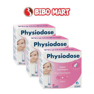Nước Muối Sinh Lý Physiodose Làm Sạch Mắt Mũi Miệng An Toàn Lành Tính Cho Bé - Bibo Mart