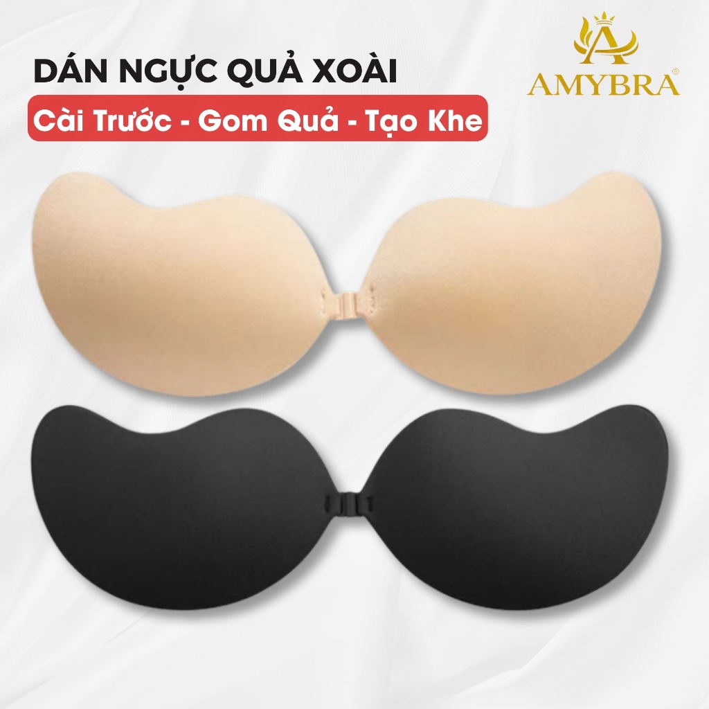 Áo Dán Ngực Mút Mỏng Nhẹ – Miếng Dán Ngực Cài Trước Tạo Khe Tự Nhiên AMYBRA D0129