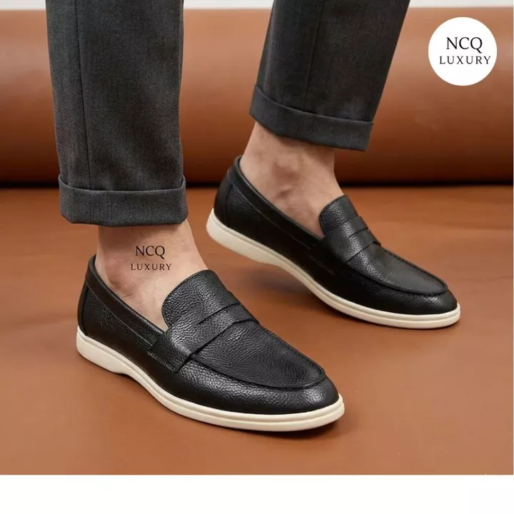MÃ GIẢM GIÁ HÔM NAY NCQLUXURY2626 giày lười slipon da bò cao cấp đế cao su đúc êm ái bền bỉ, giày slipon da bò nhập