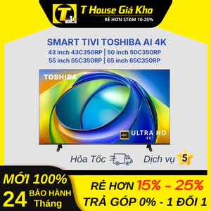 Smart Tivi Toshiba AI 4K 43 inch 43C350RP | 50 inch 50C350RP BH 24 Tháng