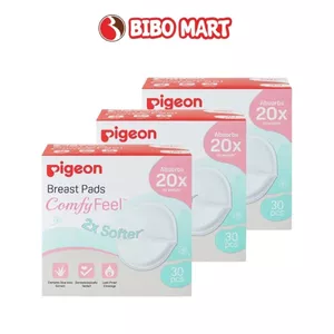 Miếng Lót Thấm Sữa Pigeon Siêu Thấm Chiết Xuất Nha Đam Cấp Ẩm Kháng Khuẩn - Bibomart