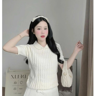 Áo len cổ sen thiết kế vặn thừng cao cấp phong cách tiểu thư hottrend PL43 DELIZ 300G
