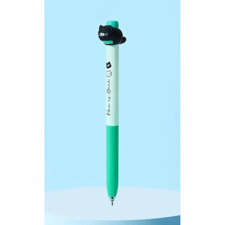 Bút Gel bấm Mèo Nguấy Đuôi Vô Tri 0,5 Bút dành cho học sinh/ văn phòng Bút chữ ký màu đen khô nhanh
