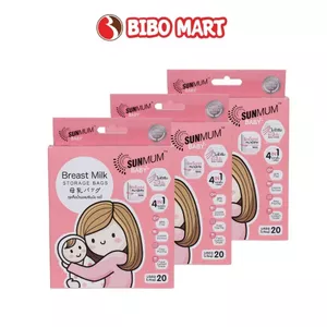 Túi Trữ Sữa Sunmum Chất Liệu An Toàn Đạt Chuẩn Thiết Kế Thông Minh 150ml 250ml - Bibomart
