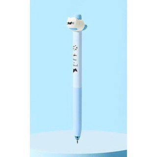Bút Gel bấm Mèo Nguấy Đuôi Vô Tri 0,5 Bút dành cho học sinh/ văn phòng Bút chữ ký màu đen khô nhanh