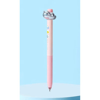Bút Gel bấm Mèo Nguấy Đuôi Vô Tri 0,5 Bút dành cho học sinh/ văn phòng Bút chữ ký màu đen khô nhanh