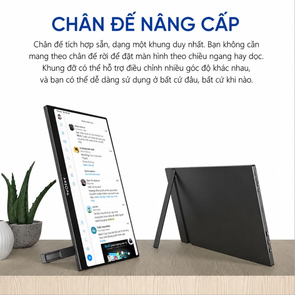 Màn hình di động cảm ứng ARZOPA A1T 15,6 Inch 60Hz FHD 1080P IPS 350nits | Laptop, Mobile, PC, MAC